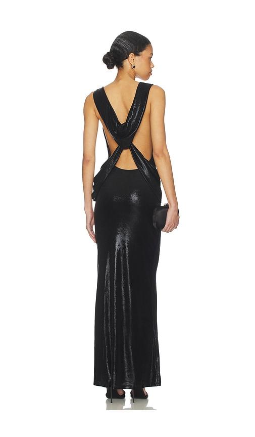 superdown stacy maxi dress in black. - size m (also in s)