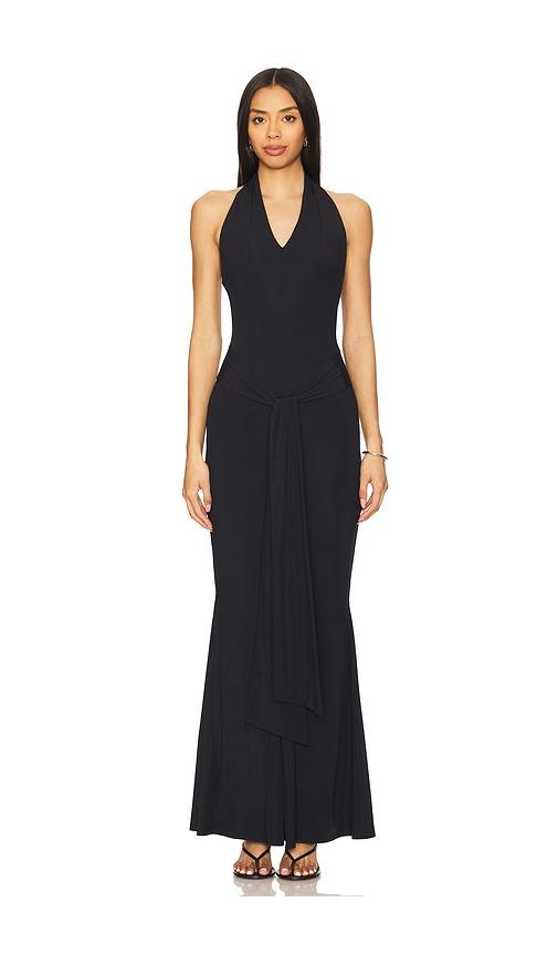superdown sylvie maxi dress in black. - size s (also in xs)