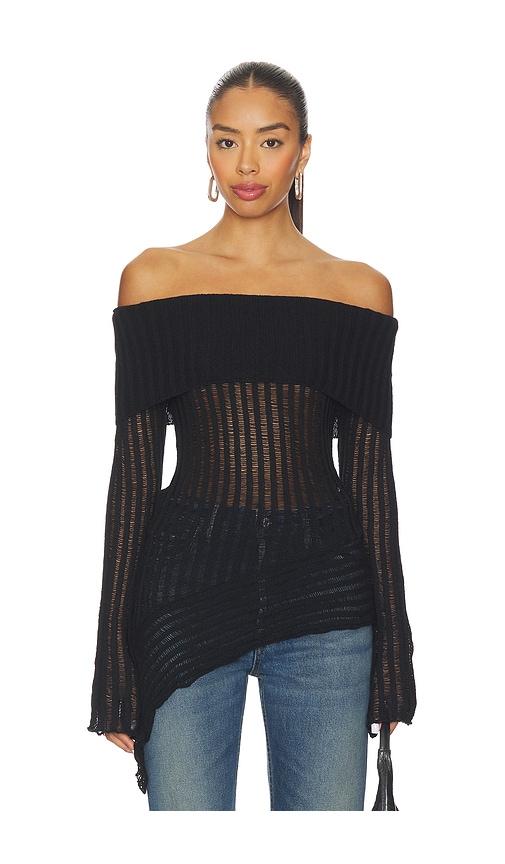 superdown tawny sweater in black. - size s (also in xs)