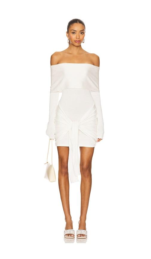 superdown theresa mini dress in white. - size l (also in m)
