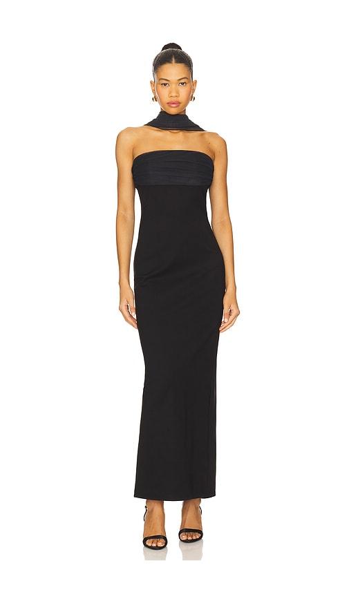 superdown tierra maxi dress in black. - size s (also in xs)
