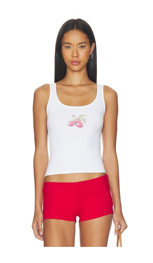 superdown tinsley top in white. - size l (also in xxs, s, m, xl)