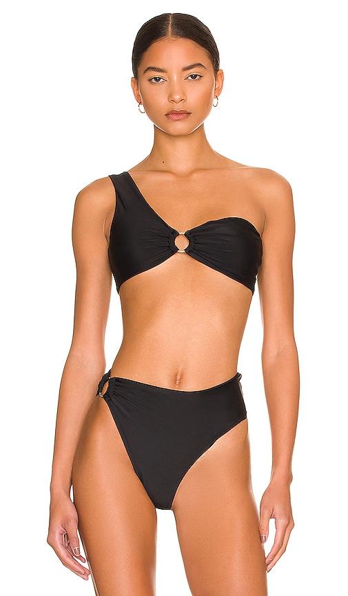 superdown tyler bikini top in black. - size xl (also in l)