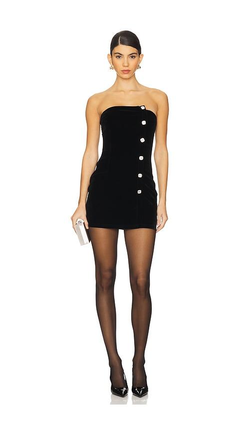 superdown veronica mini dress in black. - size m (also in s)