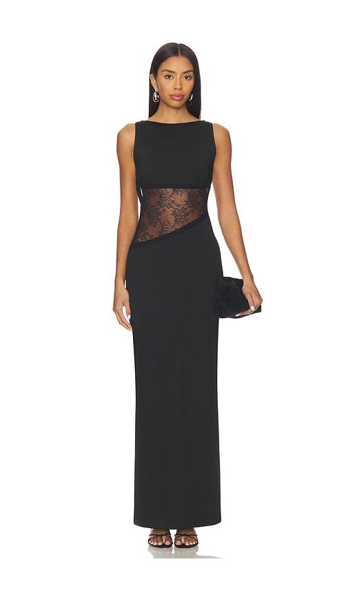 superdown vivica maxi dress in black. - size m (also in s)