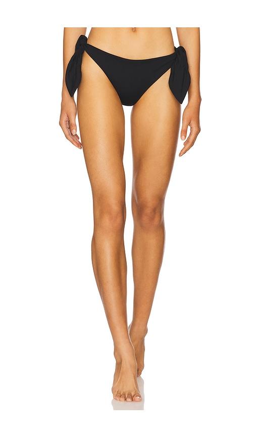 susana monaco adjustable tie bottom in black. - size l (also in xs, s, m)