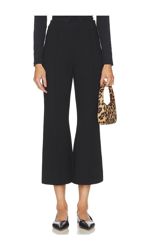susana monaco double knit crop pant in black. - size 2 (also in 4, 6)