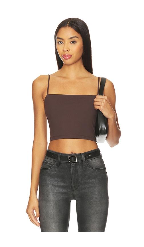 susana monaco essential string top in brown. - size l (also in m, xl)
