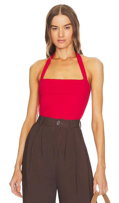 susana monaco halter top in red. - size m (also in s, xs, xl)