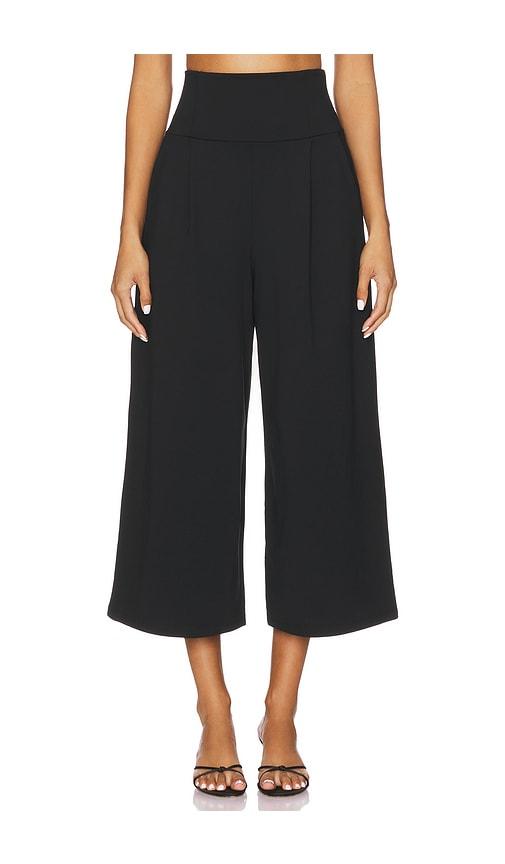 susana monaco high waist pant in black. - size s (also in xs)