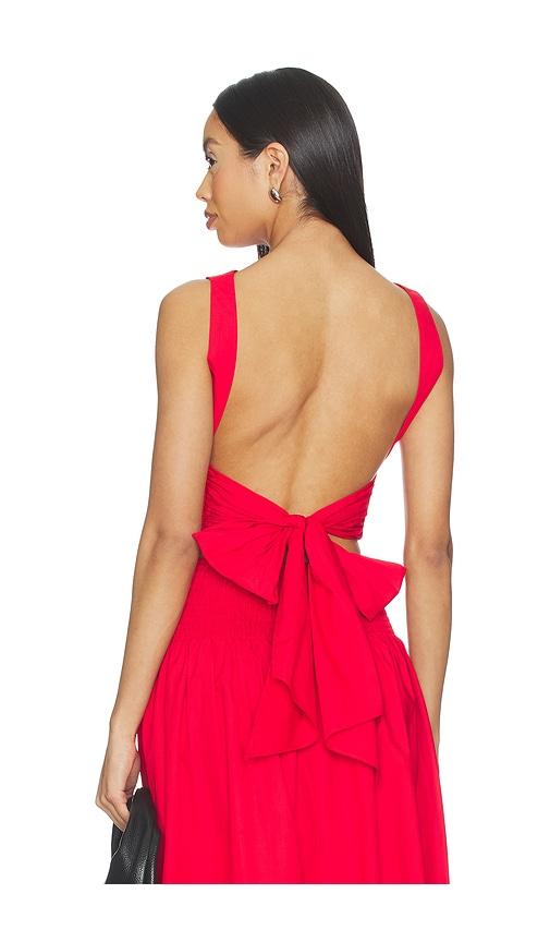 susana monaco open back top in red. - size s (also in xs)