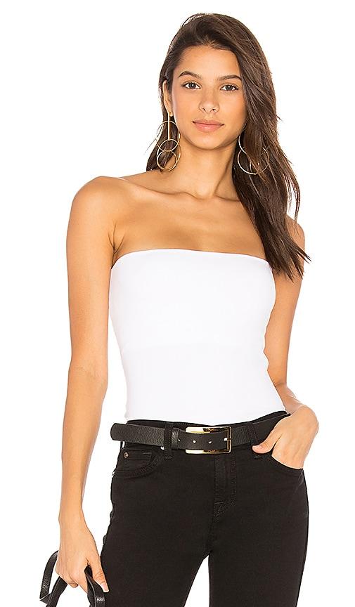 susana monaco strapless tube in white. - size l (also in xs, s, m)