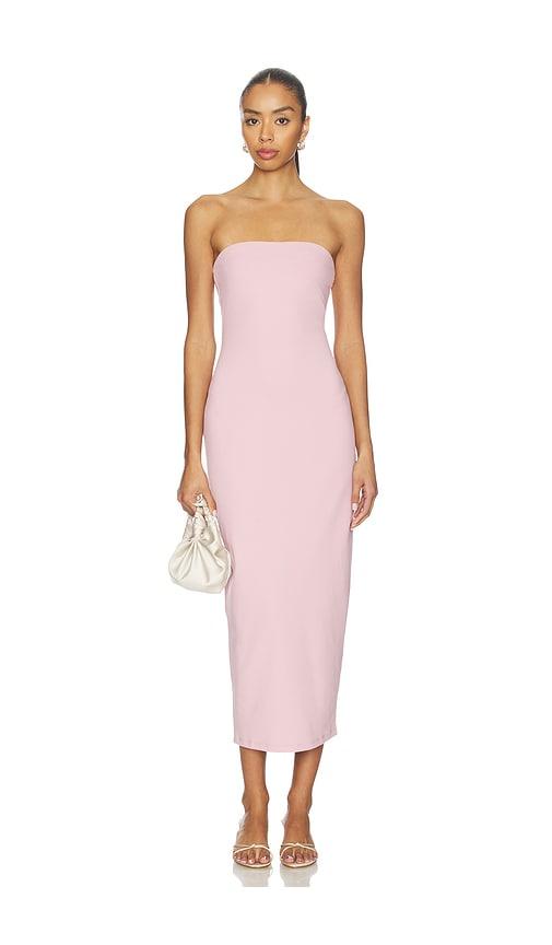 susana monaco tube dress in pink. - size m (also in xs, s)