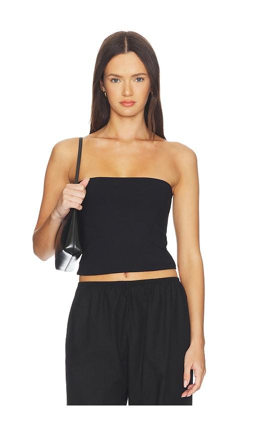 susana monaco tube top 4 in black. - size l (also in xs, s)