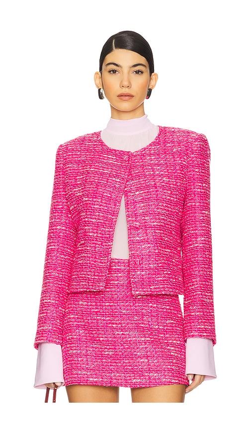 susanna chow amara tweed jacket in pink. - size xs (also in s)