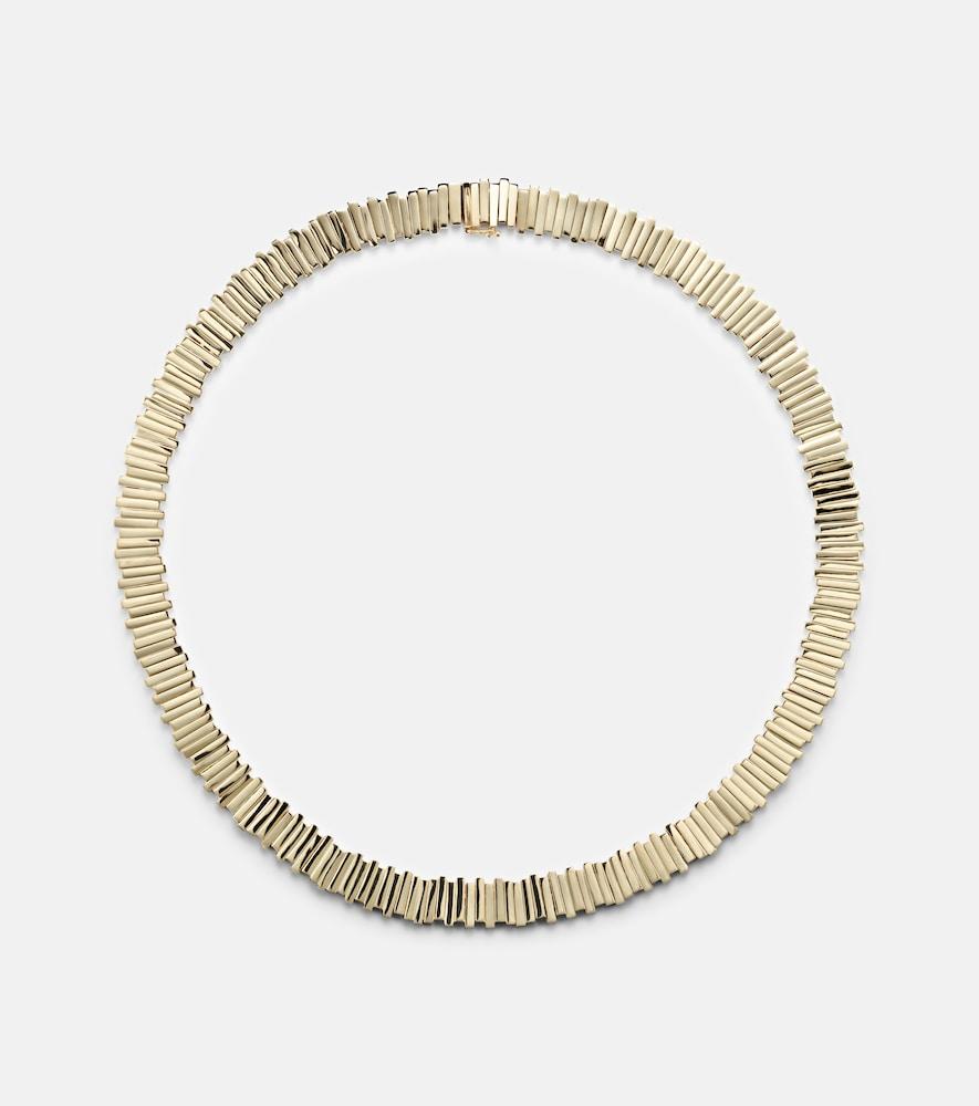 suzanne kalan 18kt gold tennis necklace