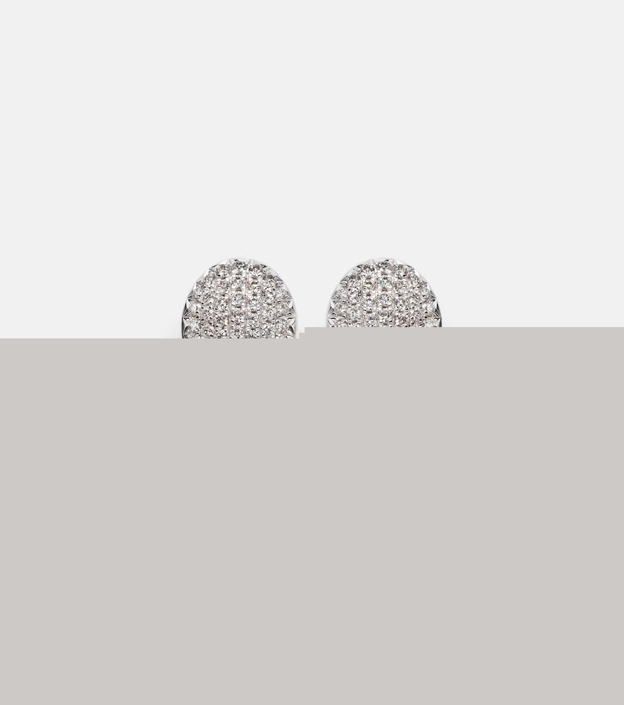 suzanne kalan 18kt white gold earrings with diamonds