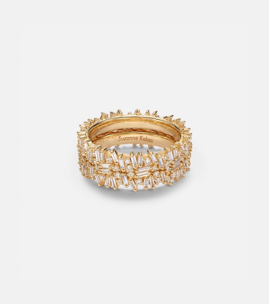 suzanne kalan icon midi 18kt gold tech ring jackets with diamonds