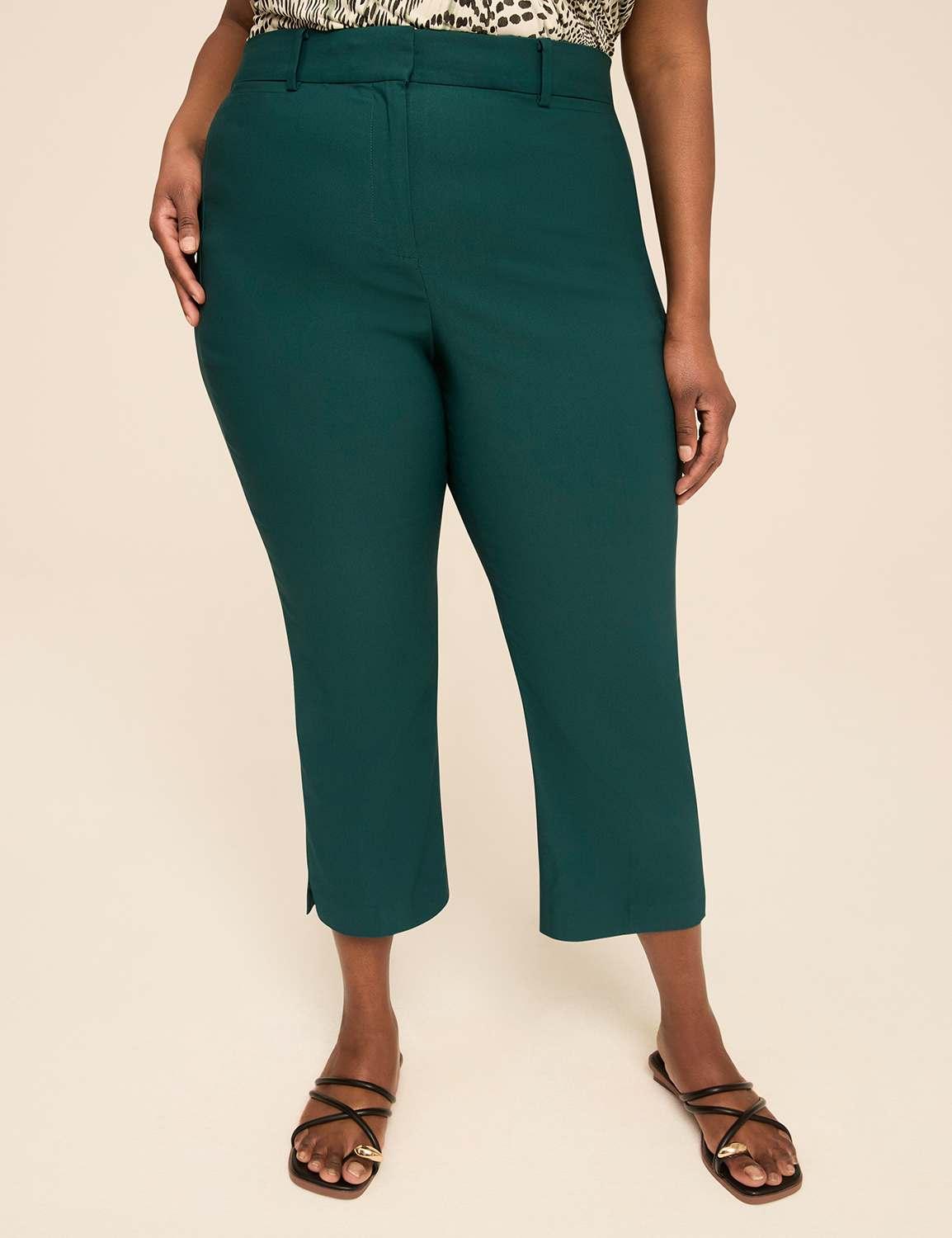 swing sleeveless pleat-front top