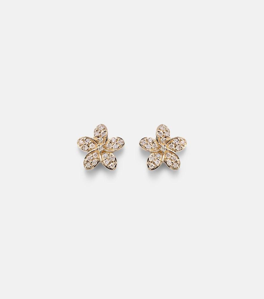 sydney evan 14kt gold earrings with diamonds