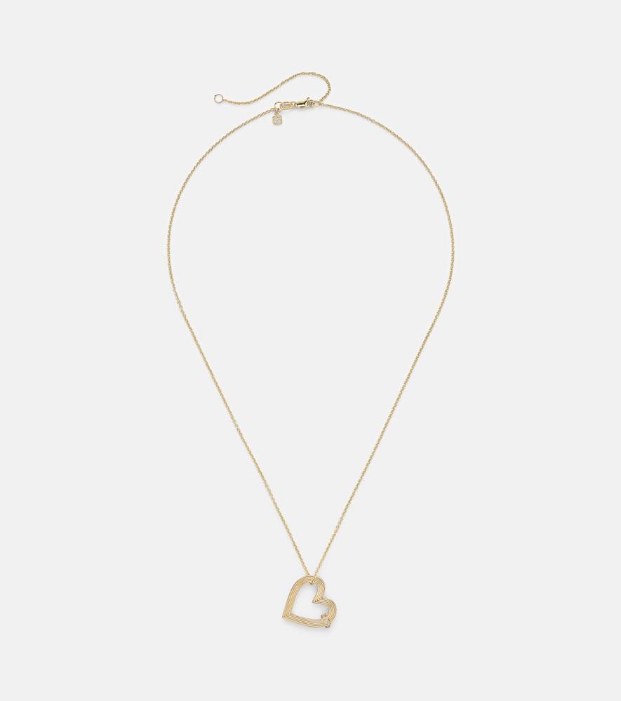 sydney evan 14kt gold necklace with diamonds