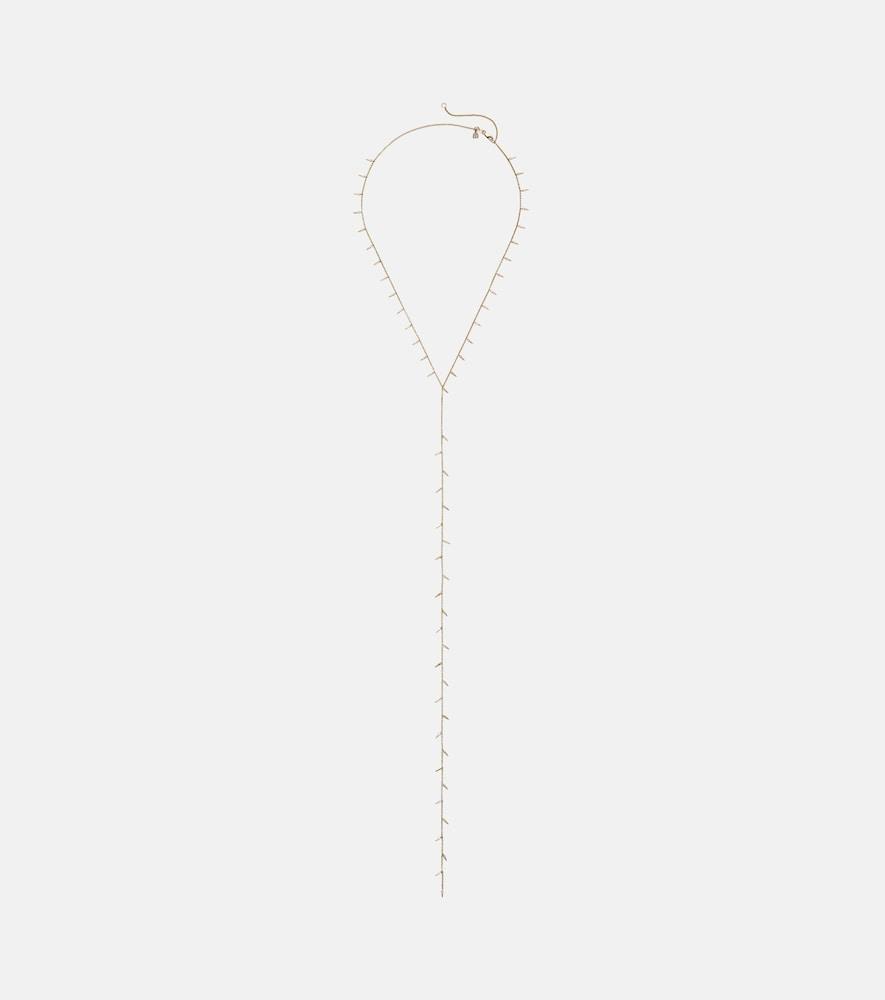 sydney evan 14kt gold necklace with diamonds