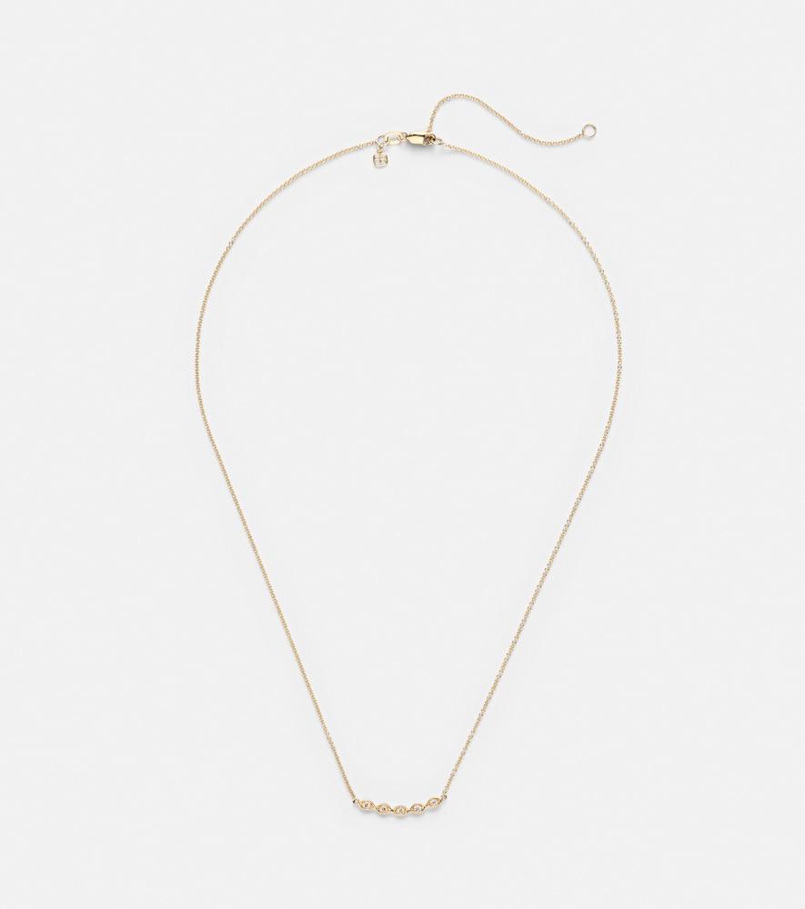 sydney evan 14kt gold necklace with diamonds