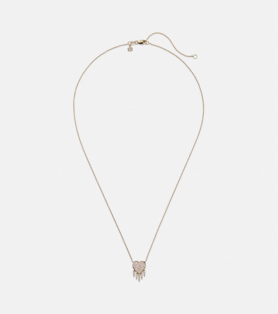 sydney evan 14kt gold necklace with diamonds