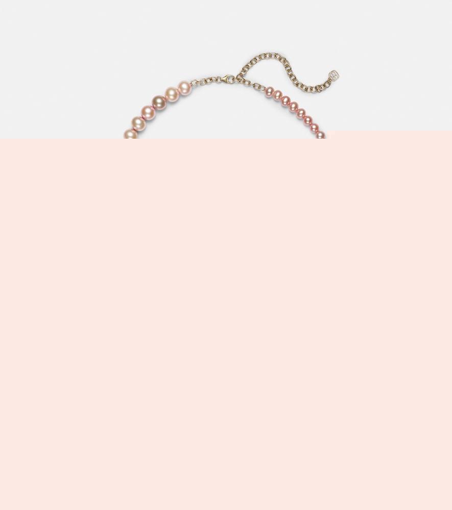 sydney evan 14kt gold necklace with pearls