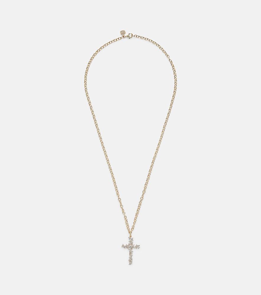 sydney evan 14kt gold pendant necklace with diamonds