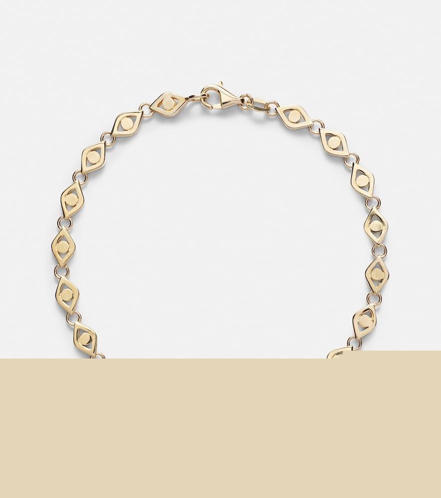 sydney evan evil eye 14kt gold bracelet