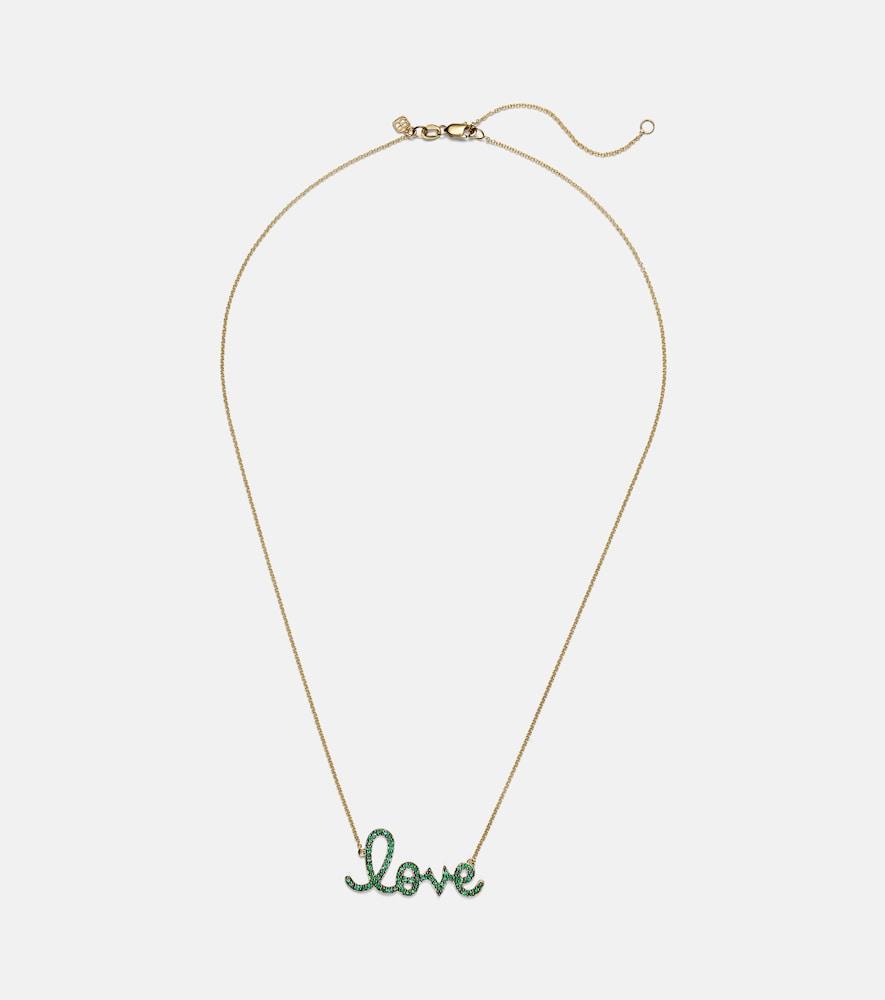 sydney evan love 14kt gold necklace with diamonds