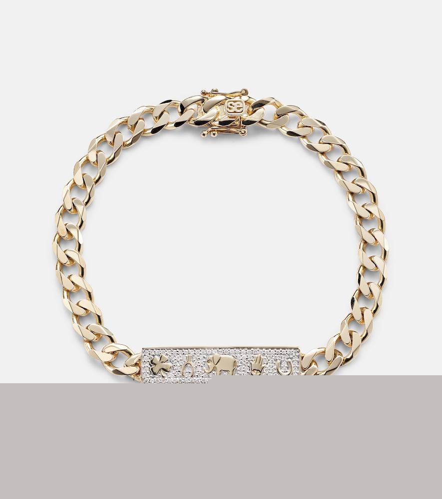 sydney evan luck 14kt yellow gold chain bracelet
