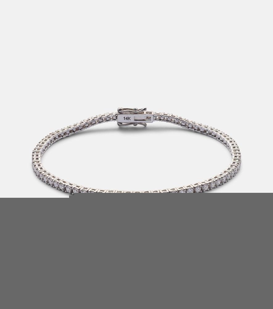 sydney evan tennis 14kt white gold bracelet