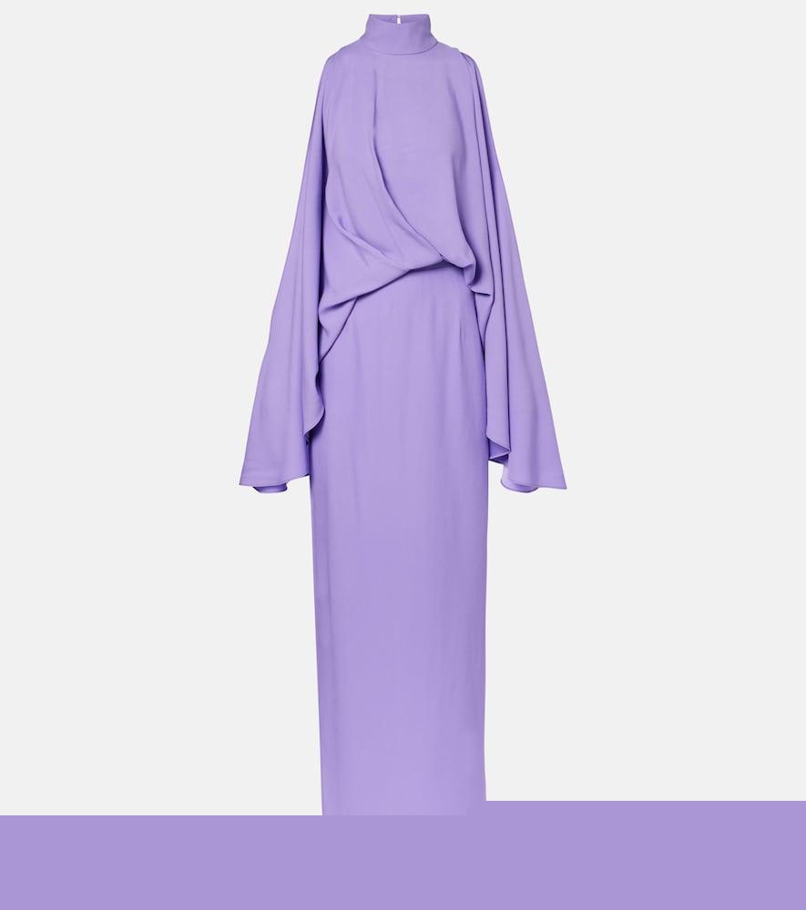 taller marmo bacall draped satin gown