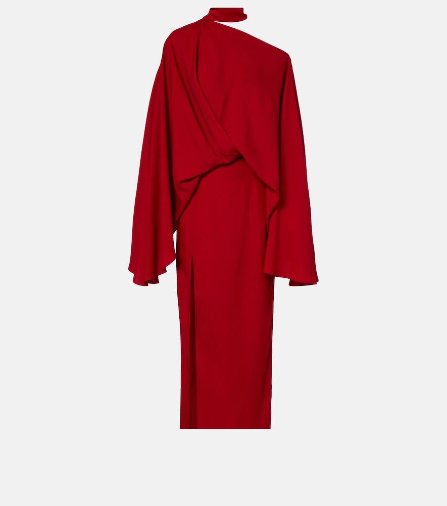taller marmo brooks scarf-detail crêpe maxi dress