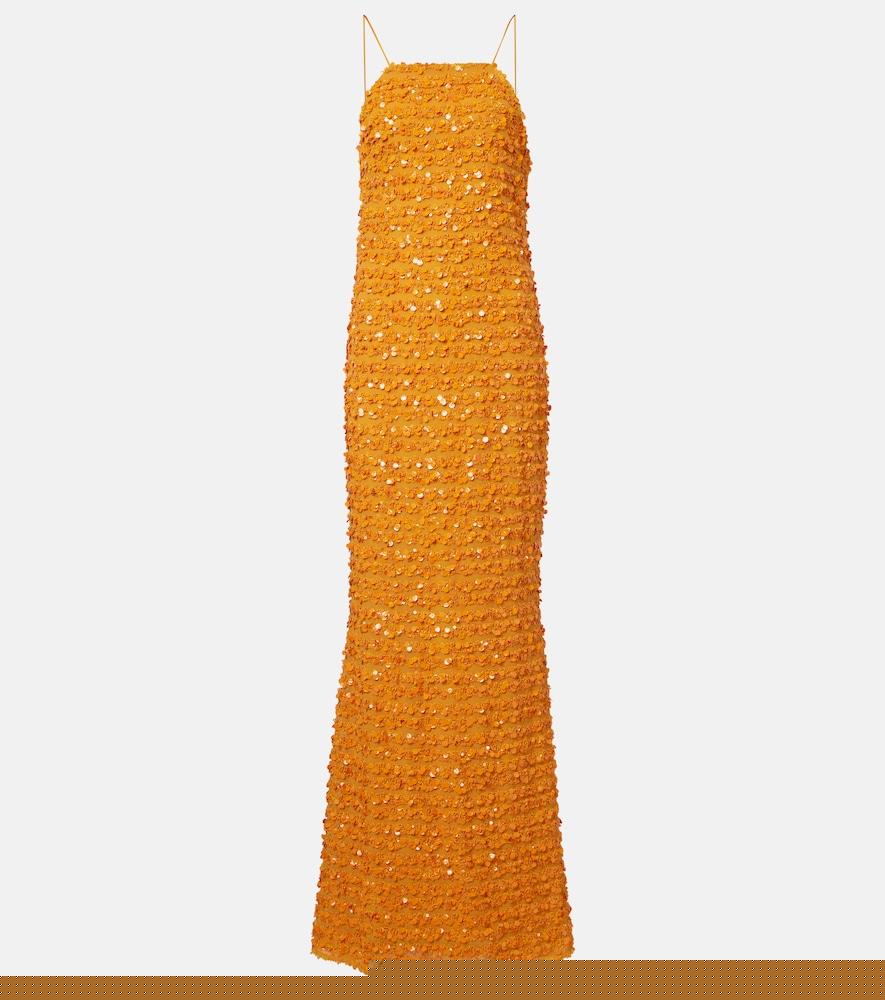 taller marmo candice sequined gown