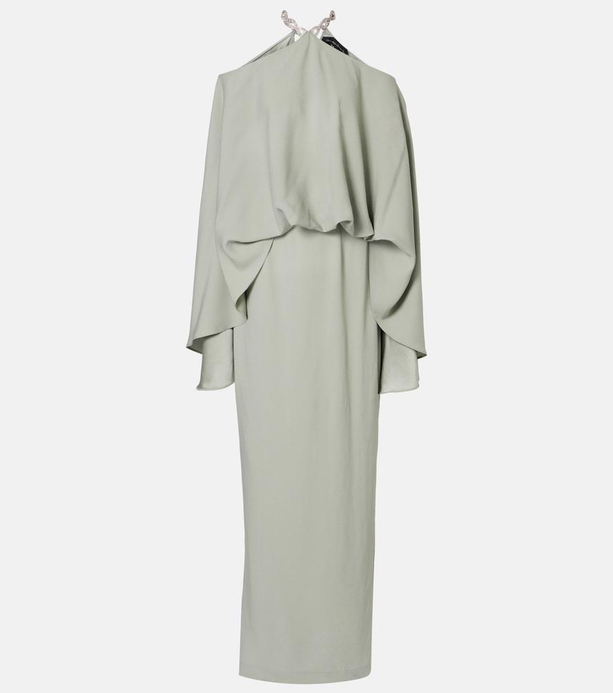 taller marmo cyclades embellished crêpe cady gown