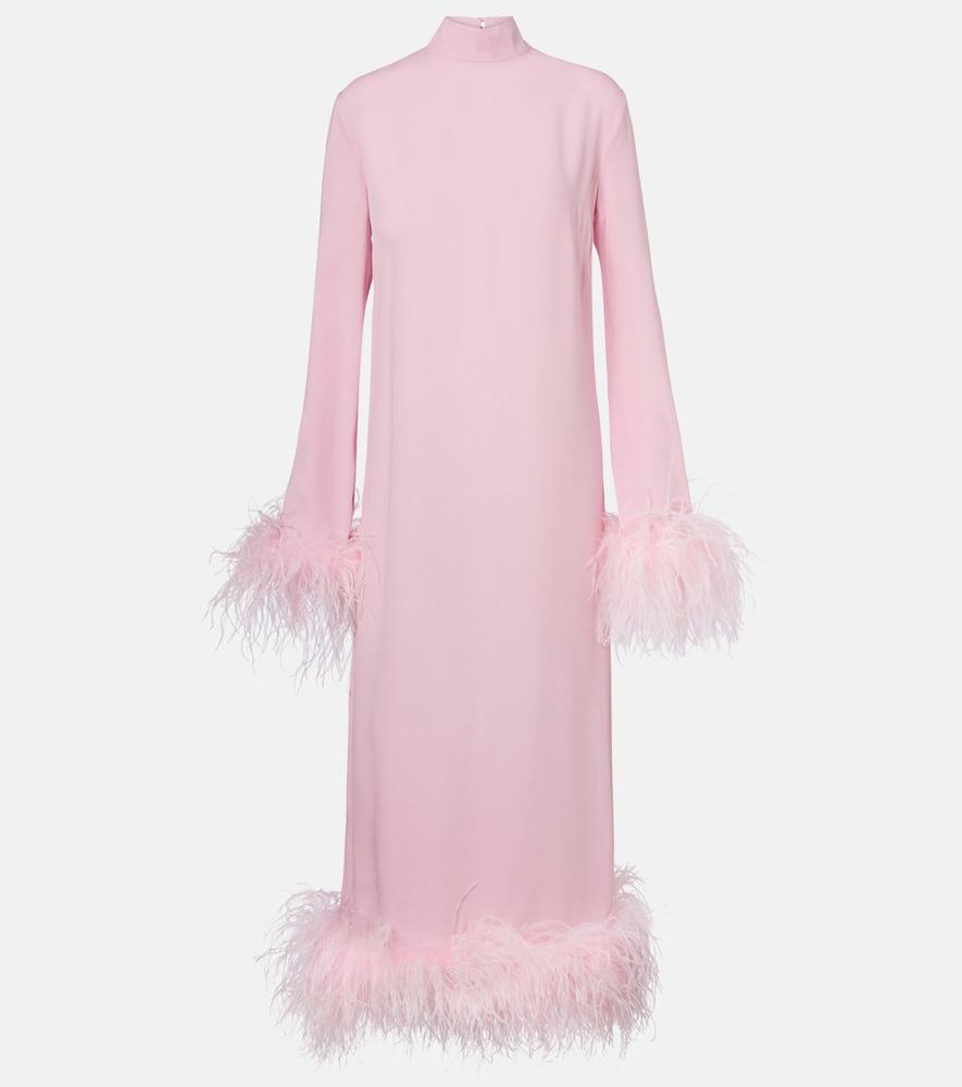 taller marmo gina crêpe cady midi dress
