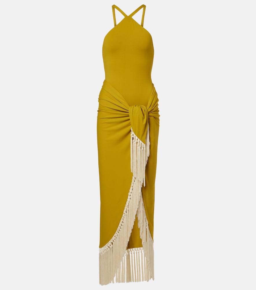 taller marmo hera swimsuit and beach cover-up set