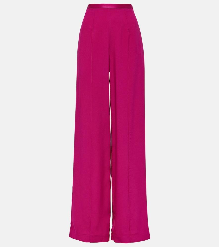 taller marmo marlene high-rise crêpe cady palazzo pants