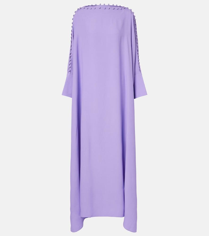 taller marmo mila off-shoulder crêpe cady kaftan