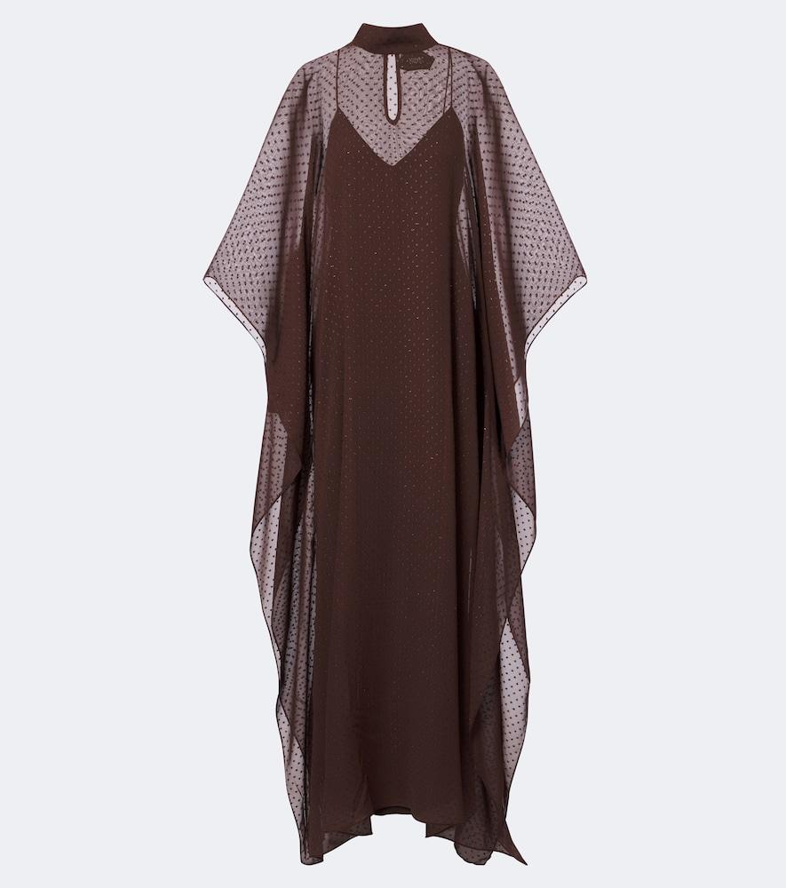taller marmo muscat silk crêpe fil coupé kaftan