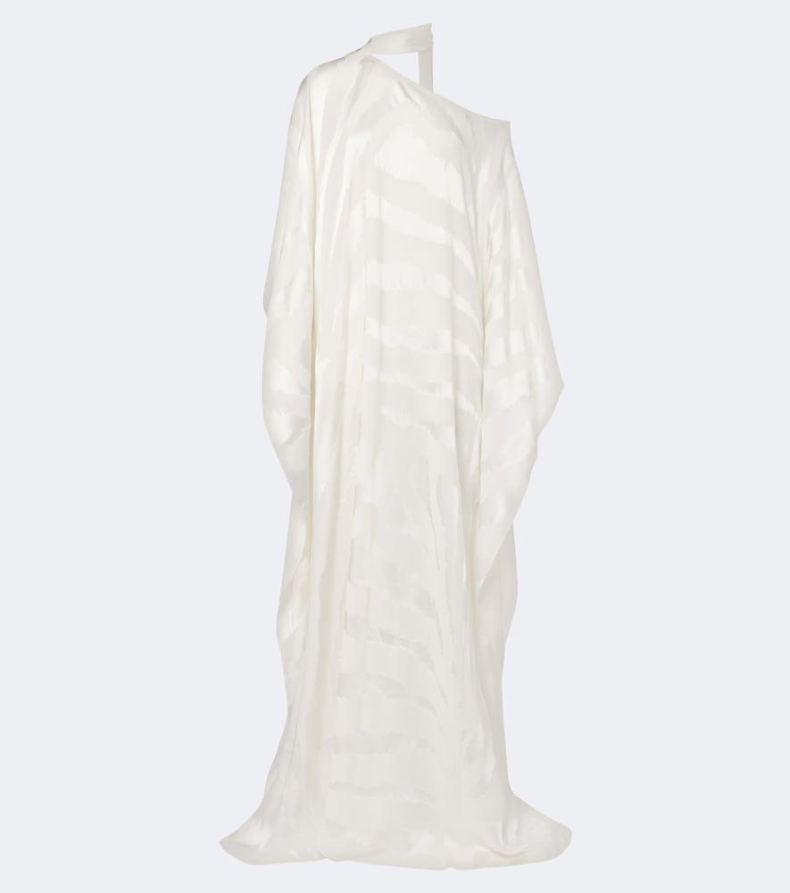 taller marmo streep scarf-detail fil coupé kaftan
