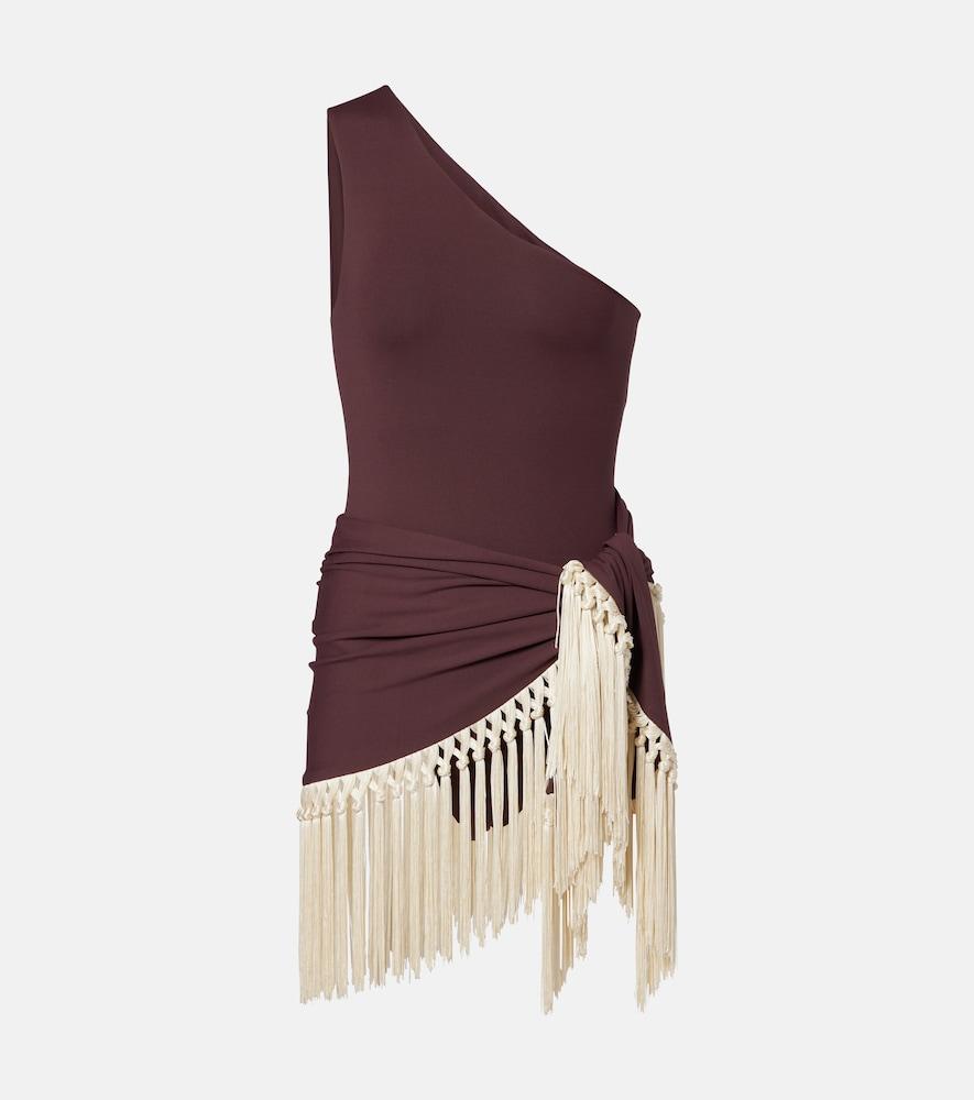 taller marmo yacare swimsuit and beach cover-up set
