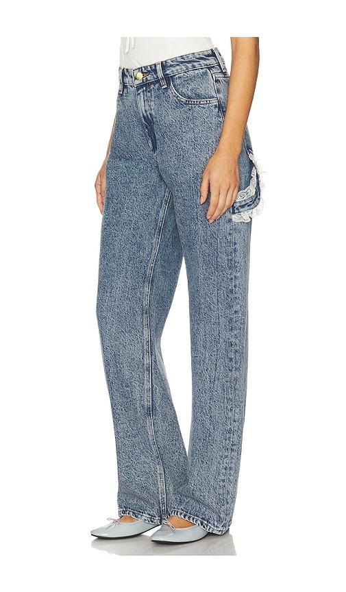 tanner fletcher sid lace loop jean in denim-light. - size 28 (also in 30)