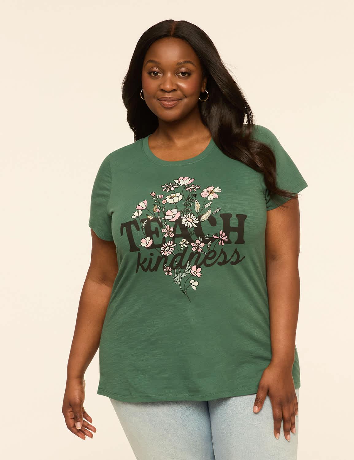 teach kindness graphic tee