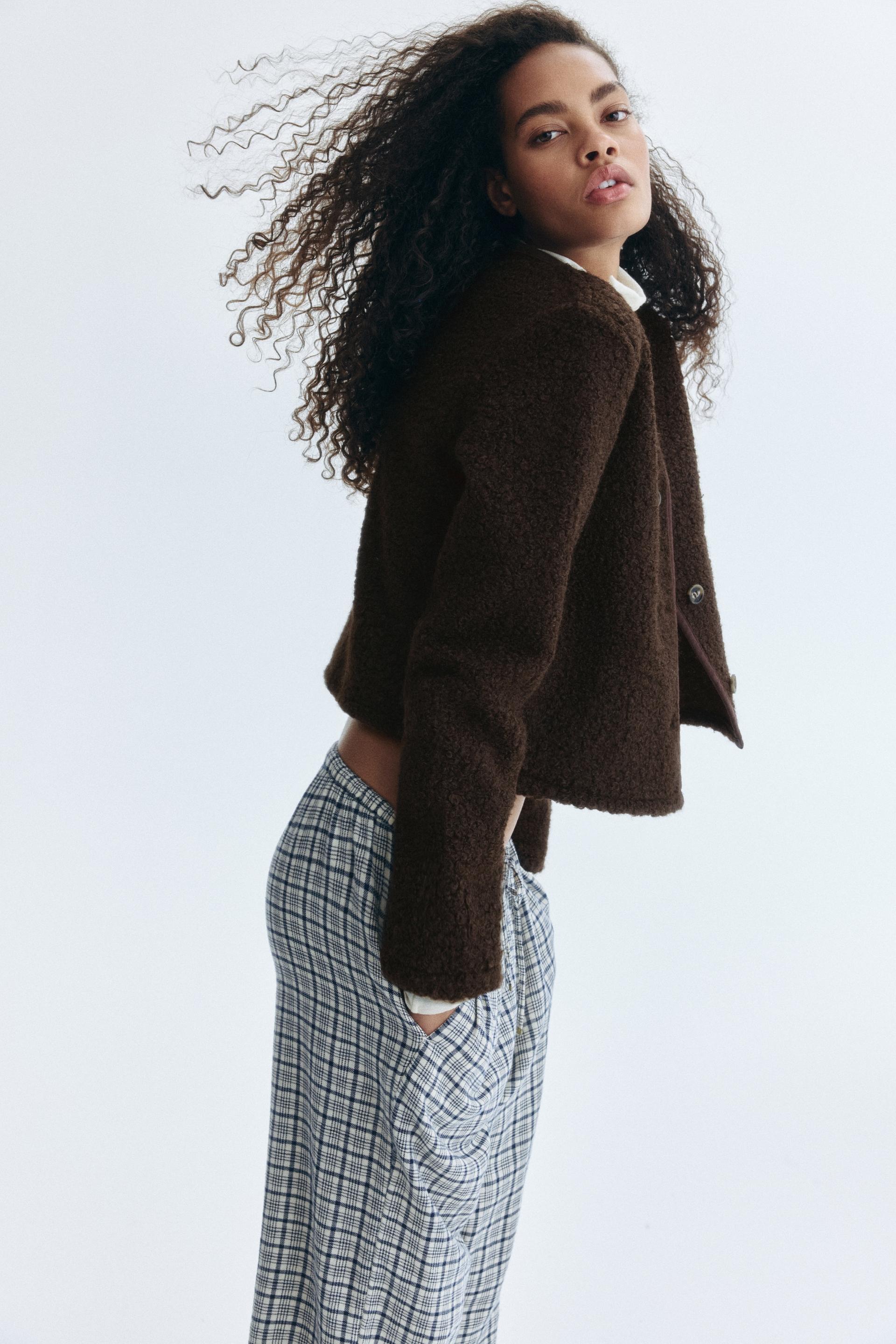 teddy fleece cardigan