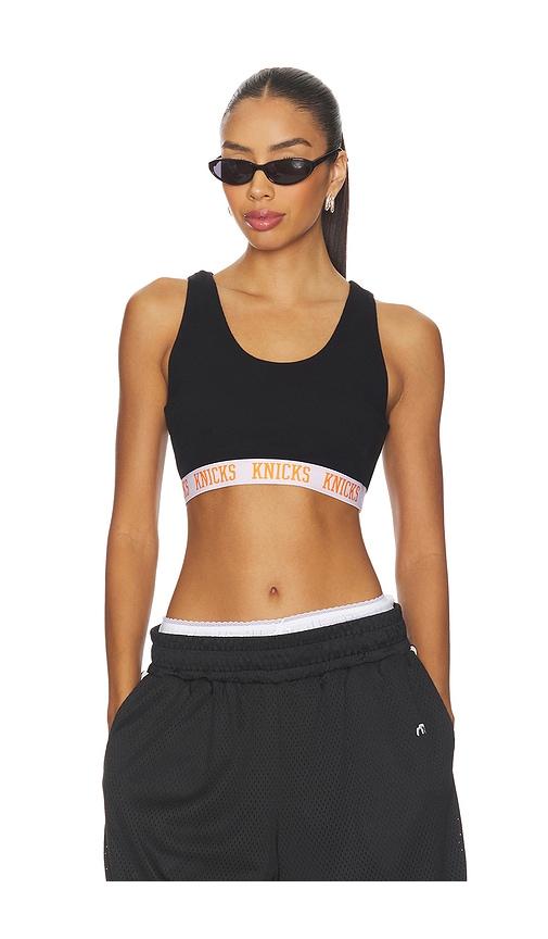 terez x revolve knicks rib logo elastic bra in black. - size xl (also in 1 (a/b))