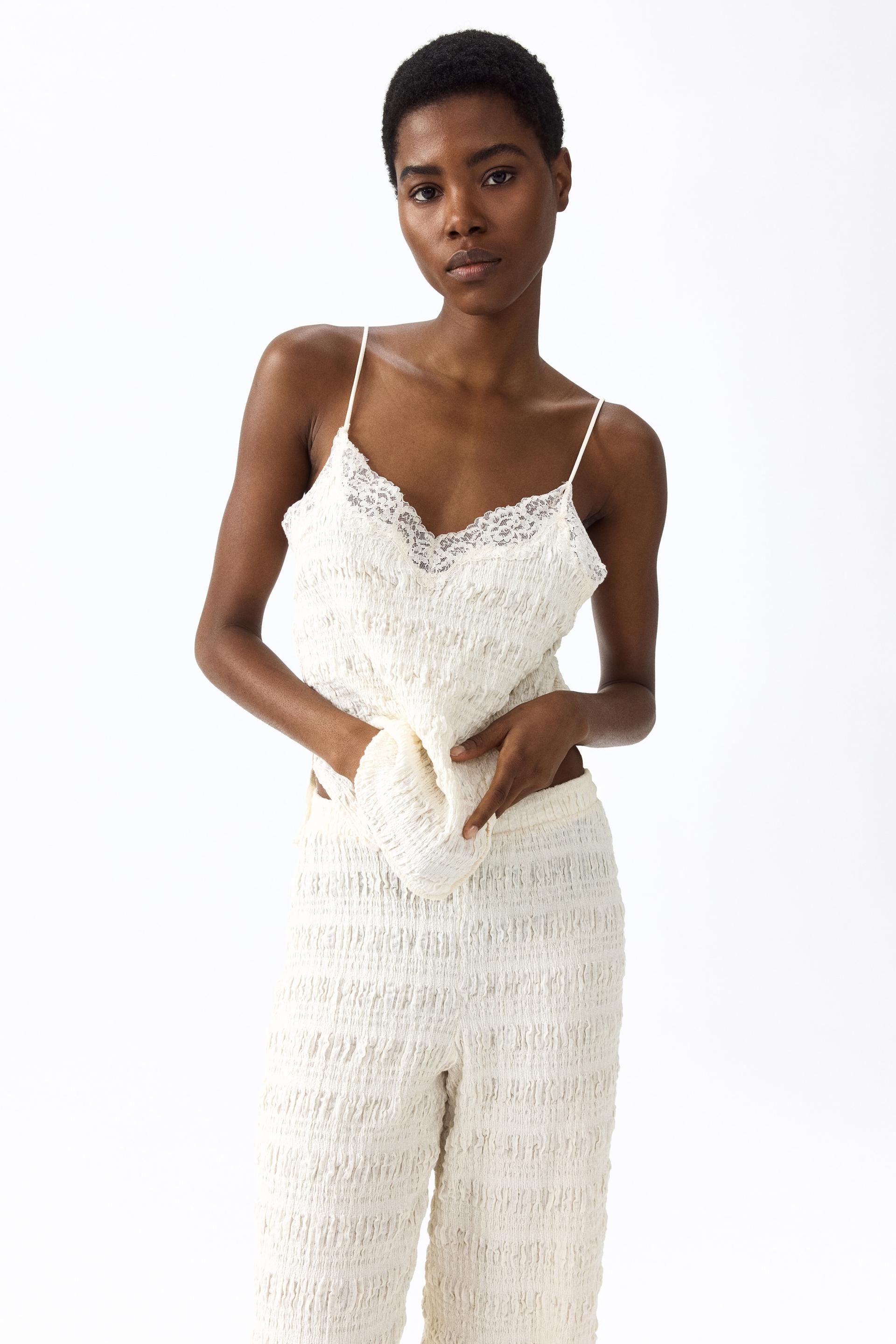textured jersey camisole top